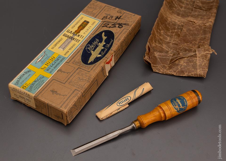 BERGS 3/8 Inch Butt Firmer Chisel Mint in Box - 100931