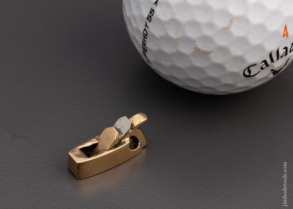 Miniature Solid Gold HAMLER Plane 3/4 Inch - 100947