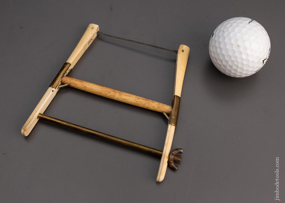 Miniature Bone & Brass Bow Saw 2 1/2 Inch Blade - 100951