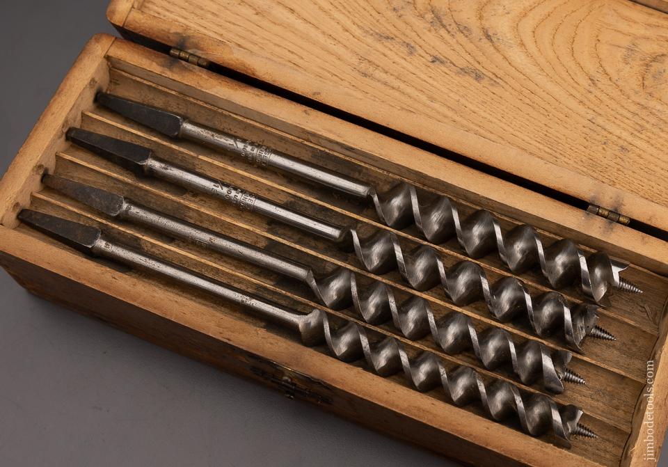 Complete Set of 13 RUSSELL JENNINGS Auger Bits in Original Three Tiered Box -  100955