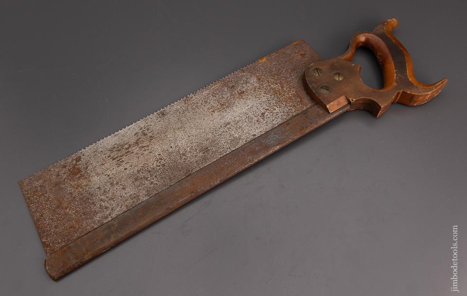 Fabulous Unused! Early DISSTON 14 Inch Carcass Saw with Decal - 100981