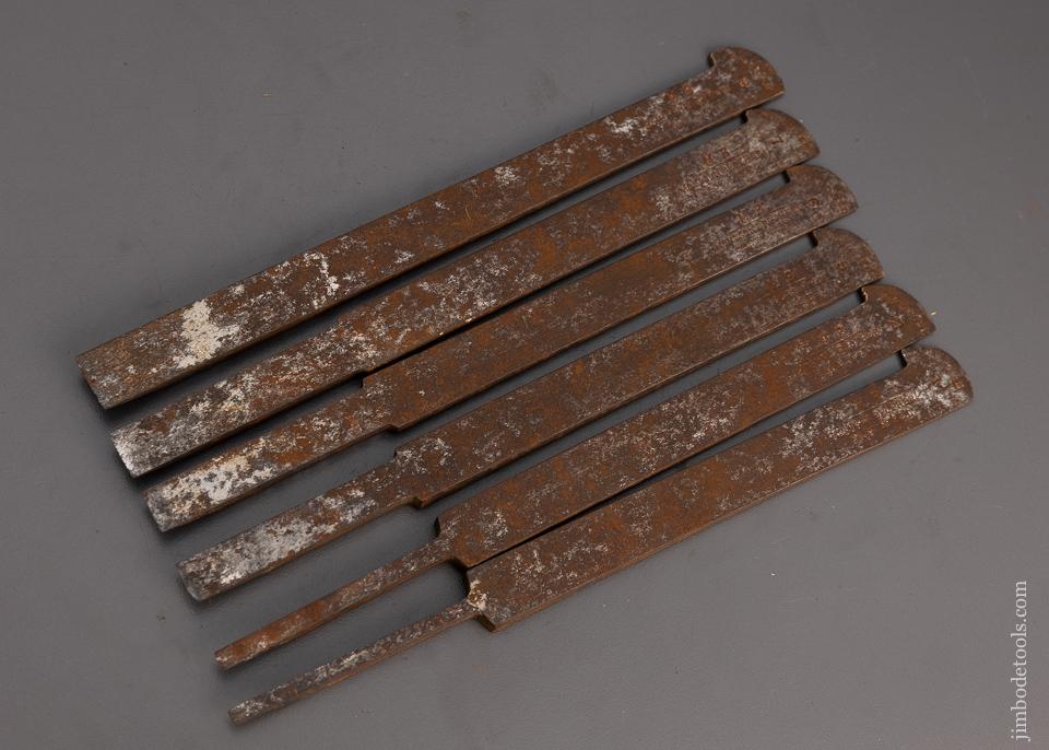 Set of 6 Plow Plane Irons MOULSON BROS. - 101007