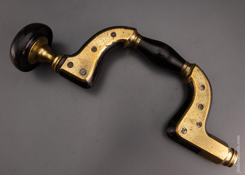 Lovely ROB’T. MARPLES Ebony & Brass Ultimatum Bit Brace - 101021