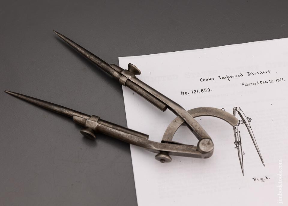 COOKE’S PATENT Dec. 12, 1871 8 Inch Pencil Dividers - 101022