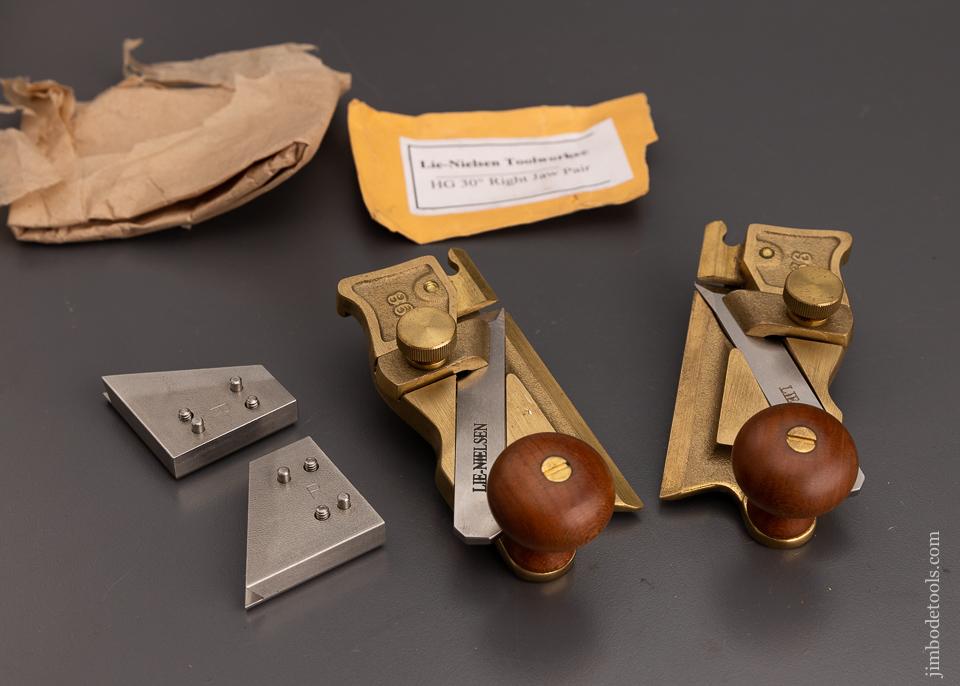 Mint LIE NIELSEN No. 98 & 99 Side Rabbet Planes with Honing Guides - 101148