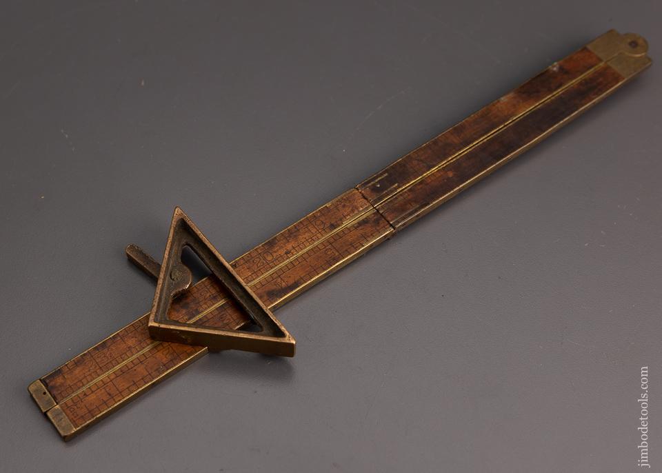 Rare CAMPBELL’S PATENT Combination Square Rule Attachment - 101150