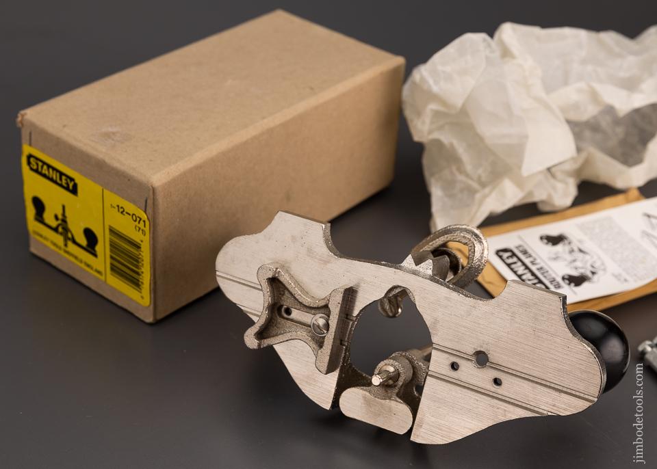 100% Complete STANLEY No. 71 Router Plane Mint in Box - 101170