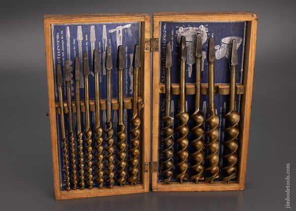 Extra Fine JAMES SWAN Complete Set of Auger Bits - 101193