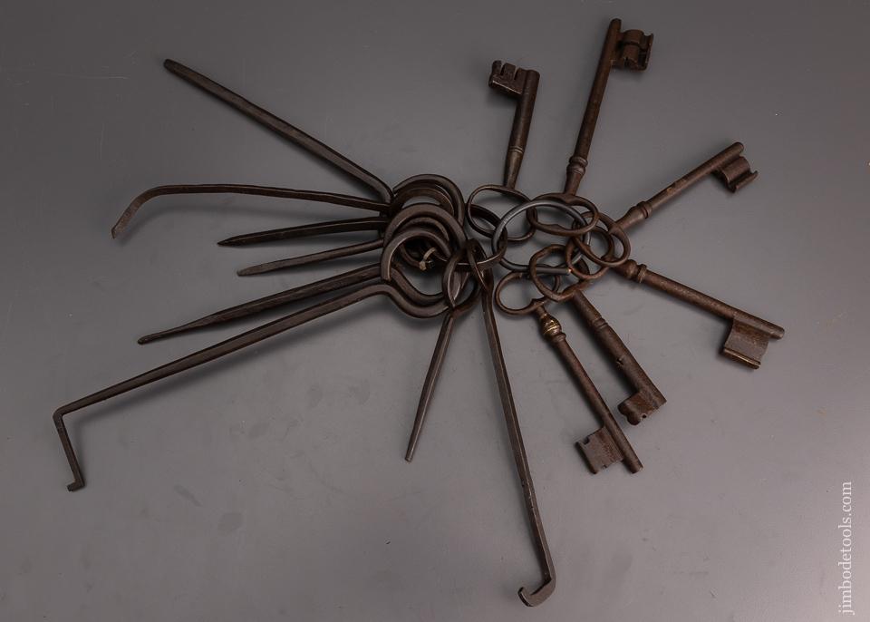 Early Locksmith’s Set of Lock Picks and Keys - 101222