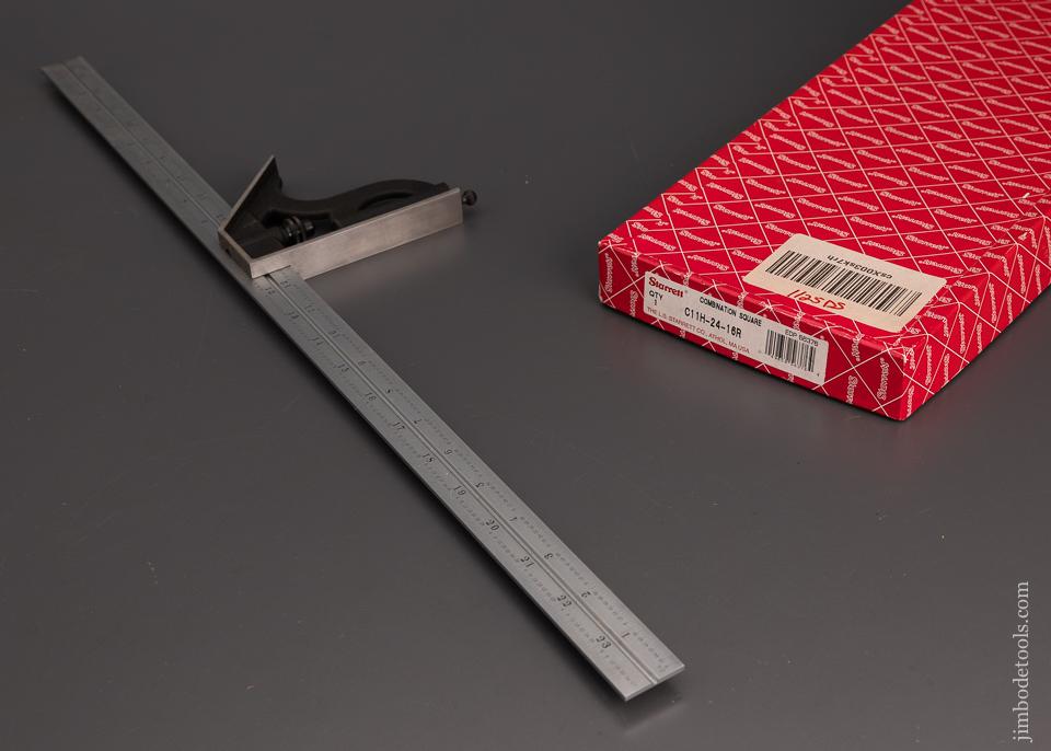 Mint in Box STARRETT C11H-24-16R Combination Square - 101272