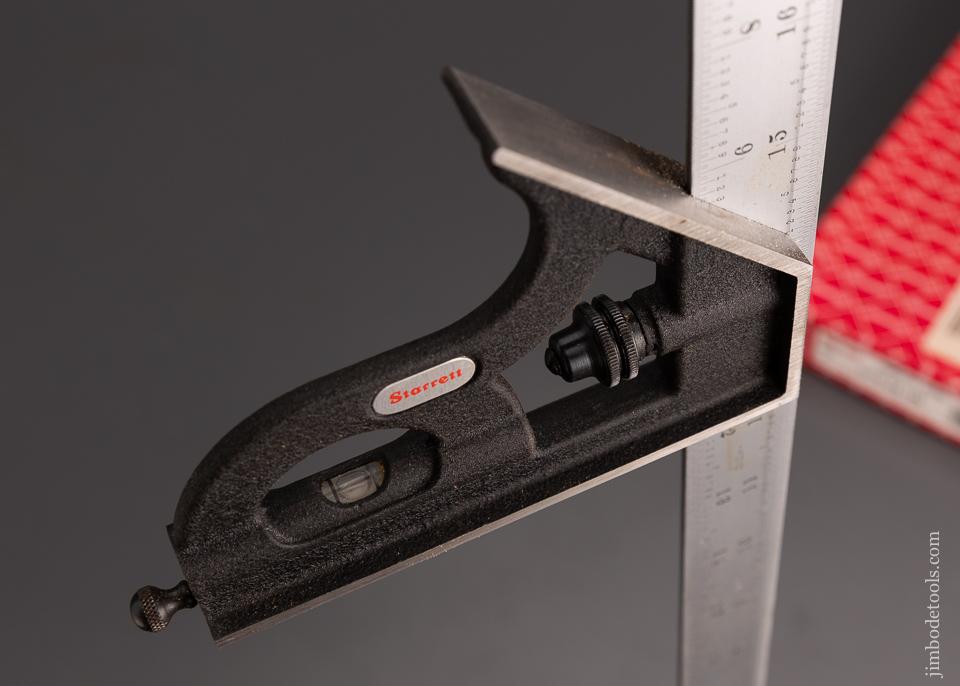 Mint in Box STARRETT C11H-24-16R Combination Square - 101272