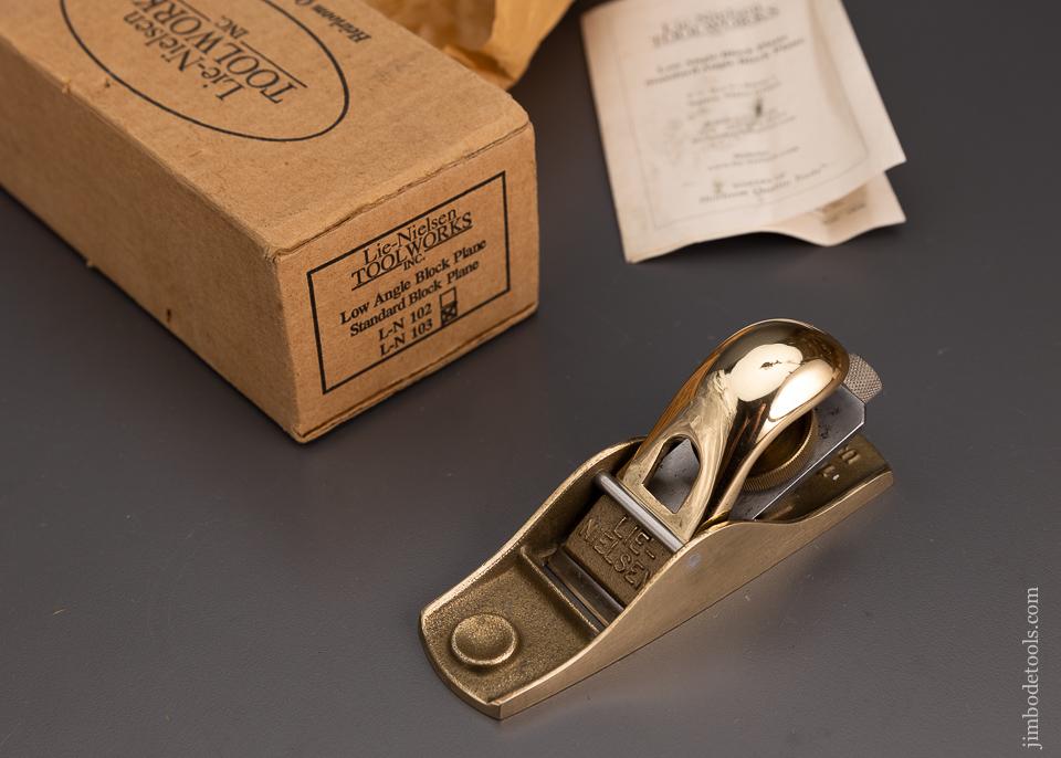 LIE NIELSEN L-N 103 Low Angle Block Plane Mint in Box DISCONTINUED - 101278