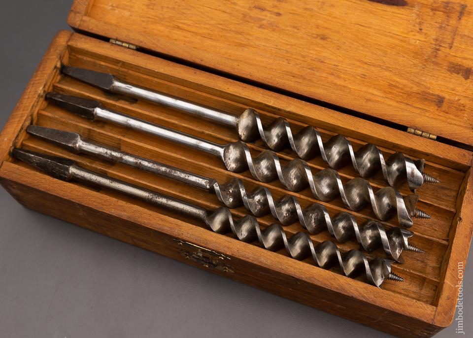 Fine Complete Set of 13 RUSSELL JENNINGS Auger Bits in Original Three Tiered Box - 101287