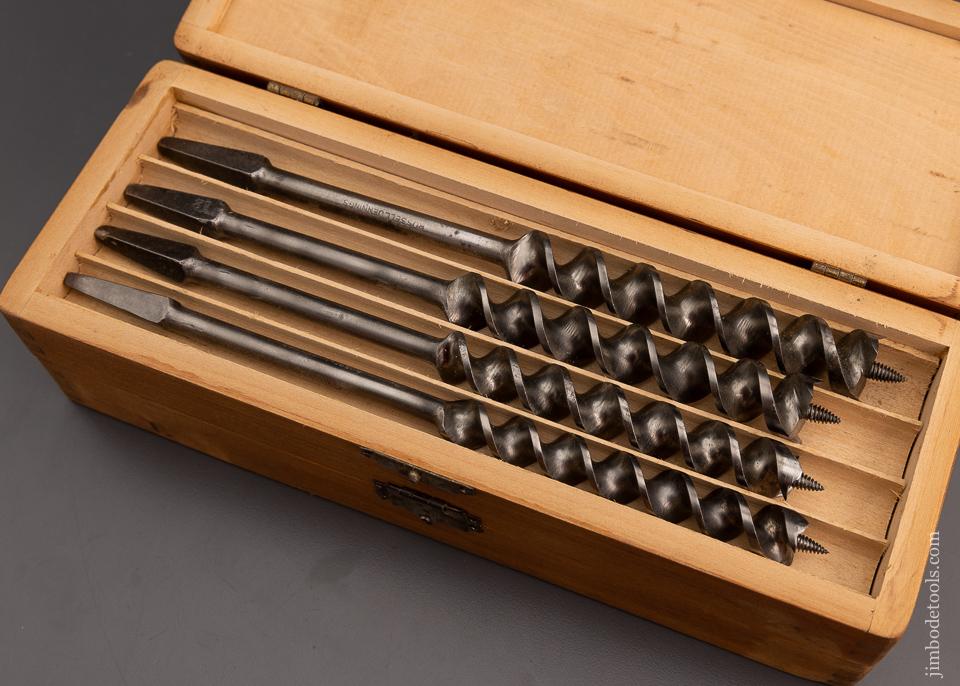 Complete Set of 13 RUSSELL JENNINGS Auger Bits in Original Three Tiered Box - 101303