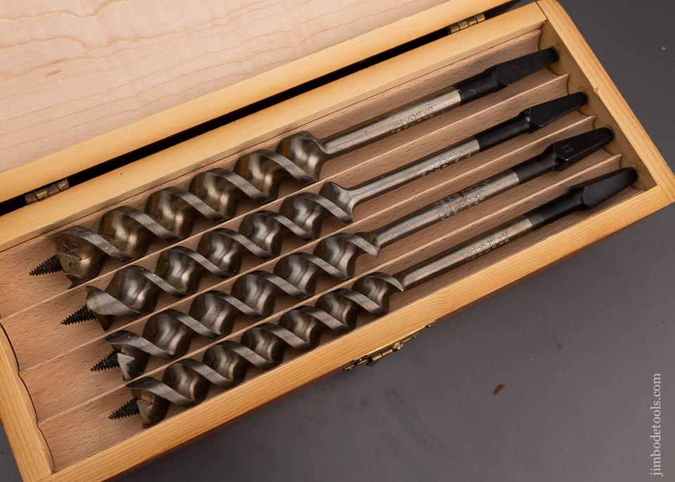 Complete Set of 13 RUSSELL JENNINGS Auger Bits in Original Three Tiered Box - 101311