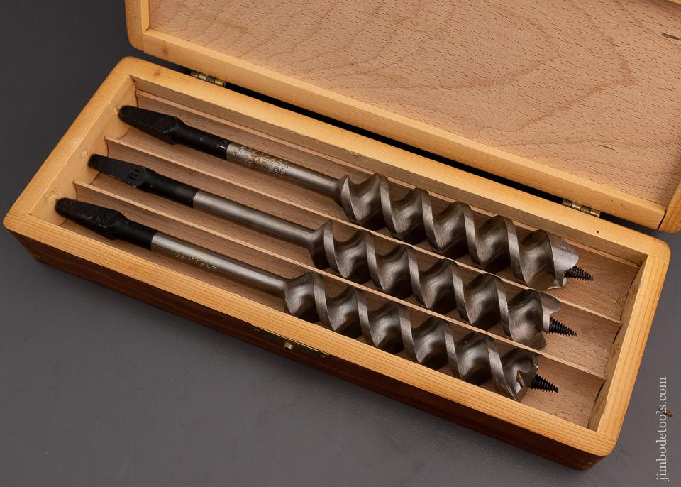 Complete Set of 13 RUSSELL JENNINGS Auger Bits in Original Three Tiered Box - 101311