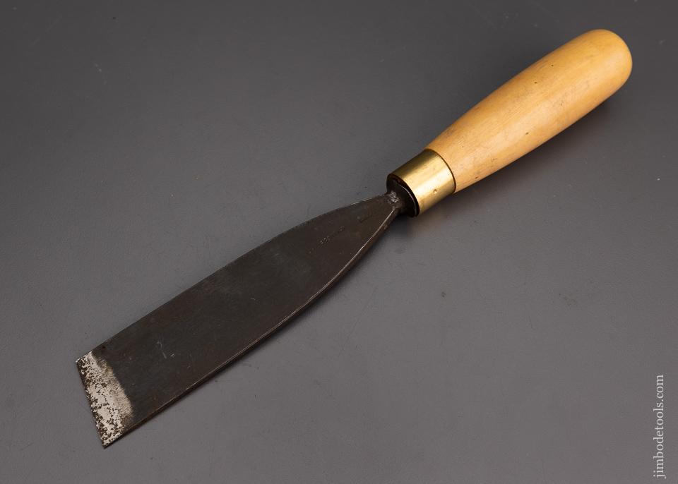 Big, Wide 1 1/2 Inch ADDIS Carving Chisel with Boxwood Handle #2 Sweep - 101362