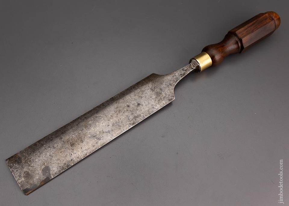 Impressive 2 Inch D.R. BARTON Paring Gouge 16 1/2 Inches Long Rosewood Handle - 101364
