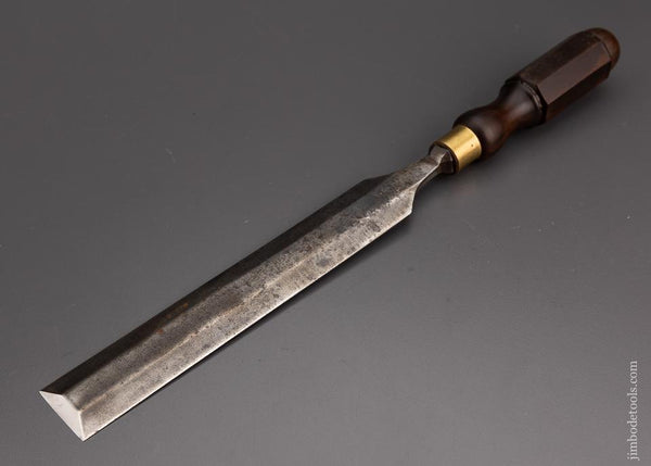 1 1/2 x 16 Long, Thin Paring Chisel E.A. BELL & SON SHEFFIELD Rosewood Handle - 101368