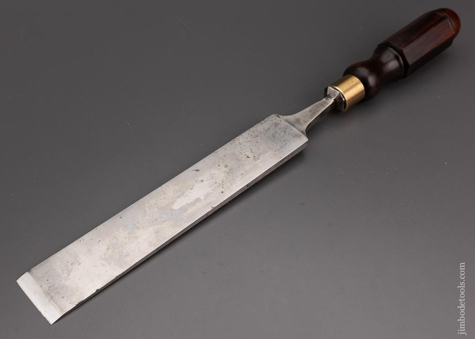 Fabulous 1 3/4 x 18 Inch Long, Thin Paring Chisel by D.R. BARTON Rosewood Handle - 101370