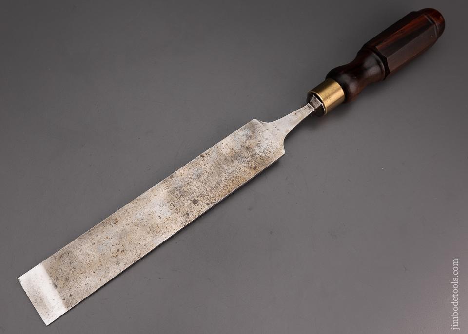 Fabulous 1 3/4 x 18 Inch Long, Thin Paring Chisel by D.R. BARTON Rosewood Handle - 101370
