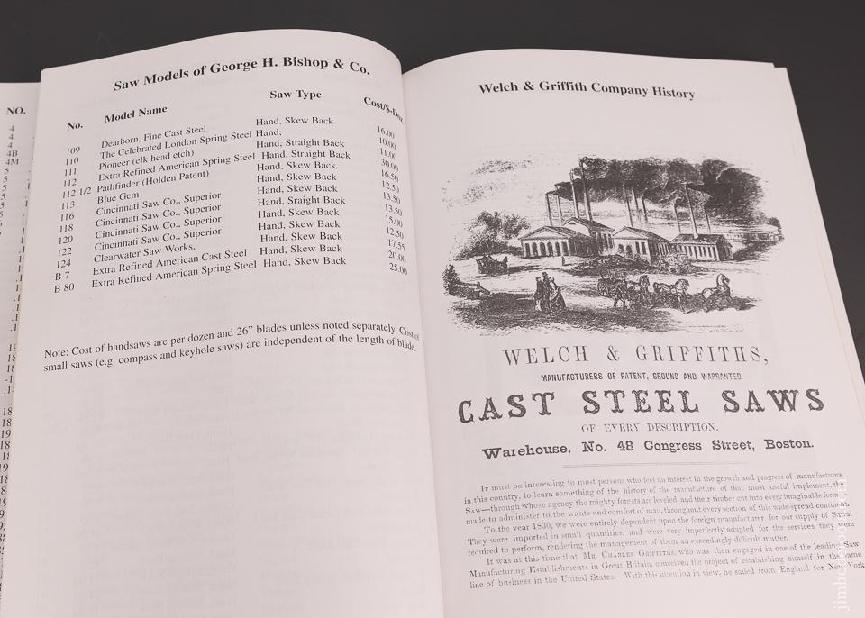 BOOK: HAND-SAW MAKERS OF NORTH AMERICA by Erwin L. Schaffer - 101394