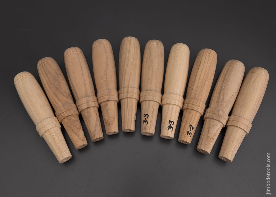 10 Hickory Socket Firmer Chisel Handles - 101439