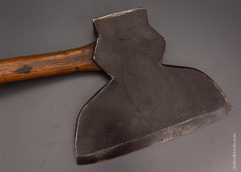 Great Single Bevel Offset Hewing Axe Broad Axe STONER SHRIVNERS Lancaster, PA? - 101442