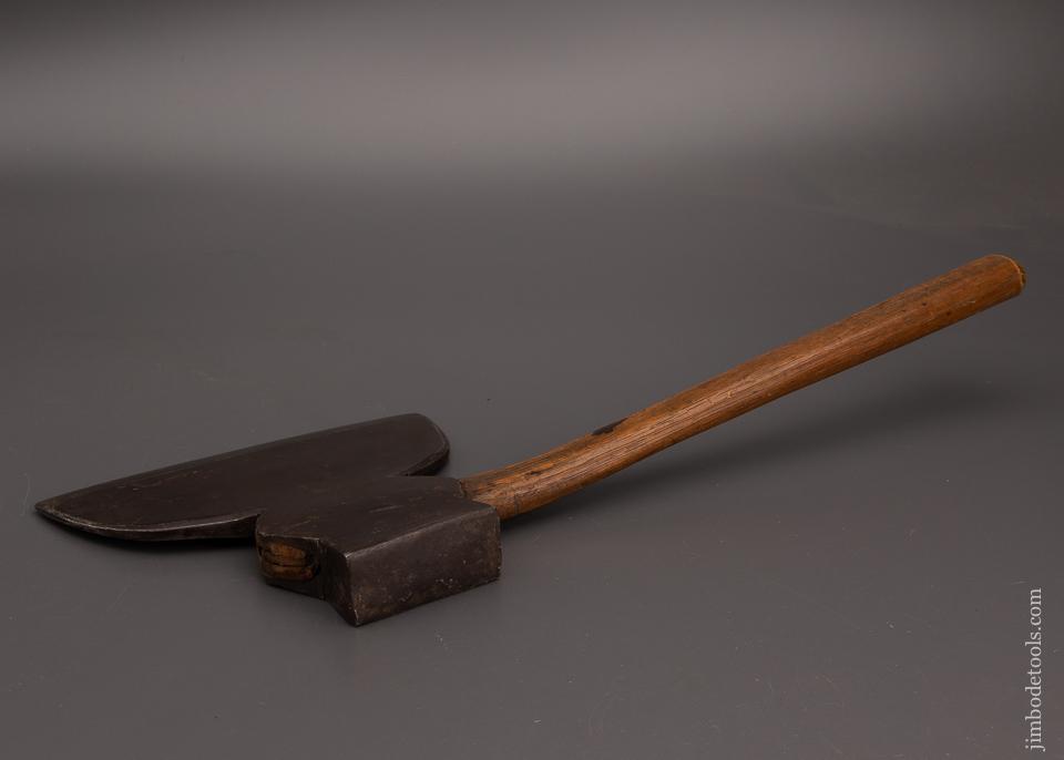 Great Single Bevel Offset Hewing Axe Broad Axe STONER SHRIVNERS Lancaster, PA? - 101442