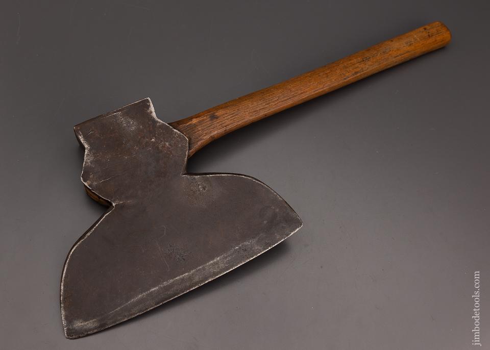 Great Single Bevel Offset Hewing Axe Broad Axe STONER SHRIVNERS Lancaster, PA? - 101442
