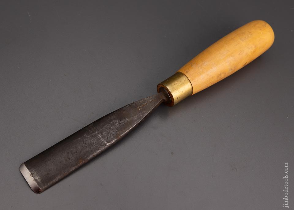 Big, Wide 1 1/8 Inch ADDIS Carving Chisel with Boxwood Handle #4 Sweep - 101470