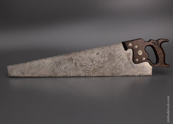 Fine Rosewood Handled VICTORY Rip Hand Saw by DISSTON - 101557