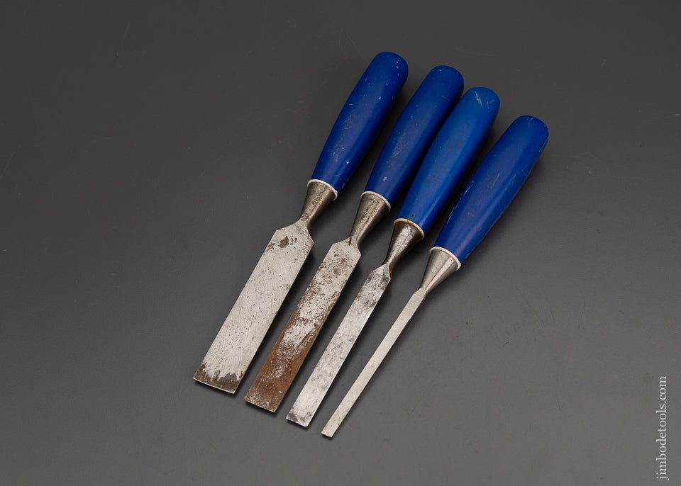 Graduated Set of 4 MARPLES Blue Chip Chisels - 101611