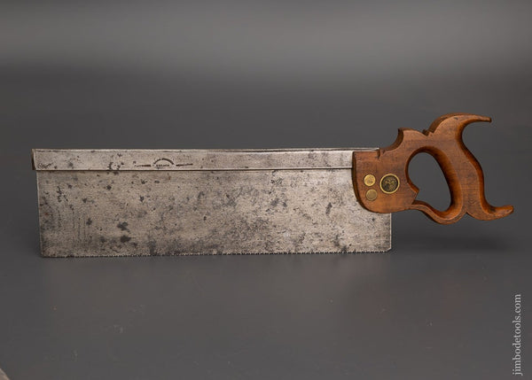 Early & Fine H. DISSTON (Pre-Son) EAGLE MEDALLION 14 Inch carcass Saw - 101644