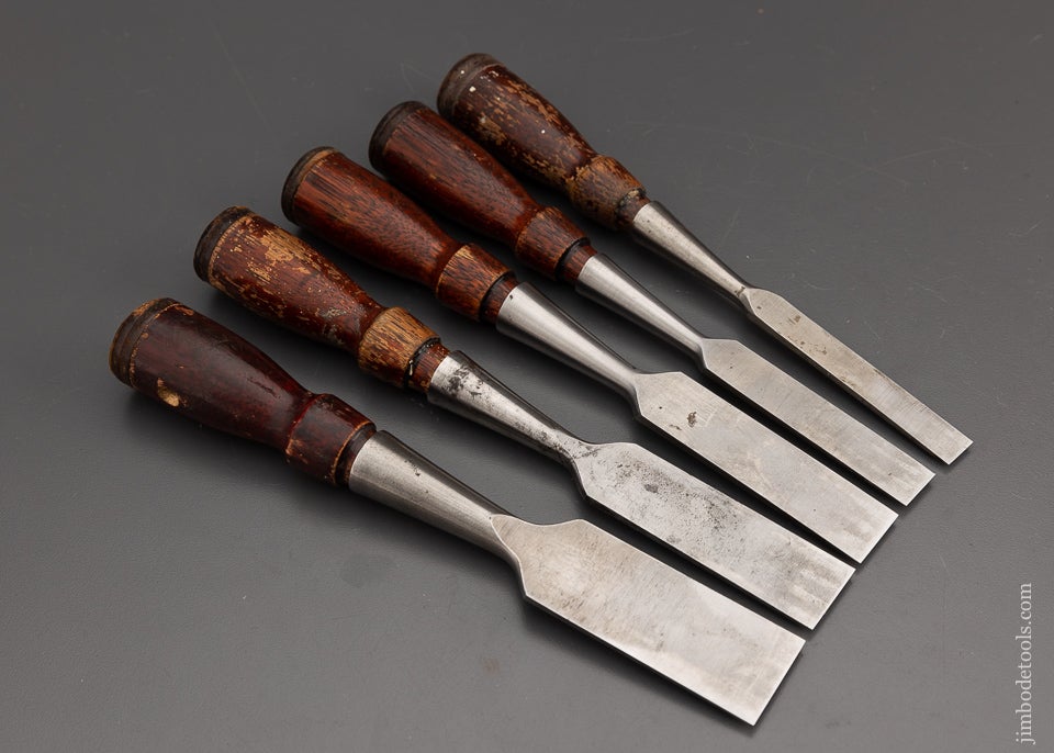 Scary Sharp Set of 5 STANLEY No. 750 Chisels - 101662