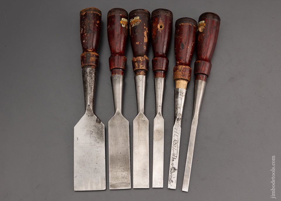Scary Sharp Set of 6 STANLEY No. 750 Chisels - 101663
