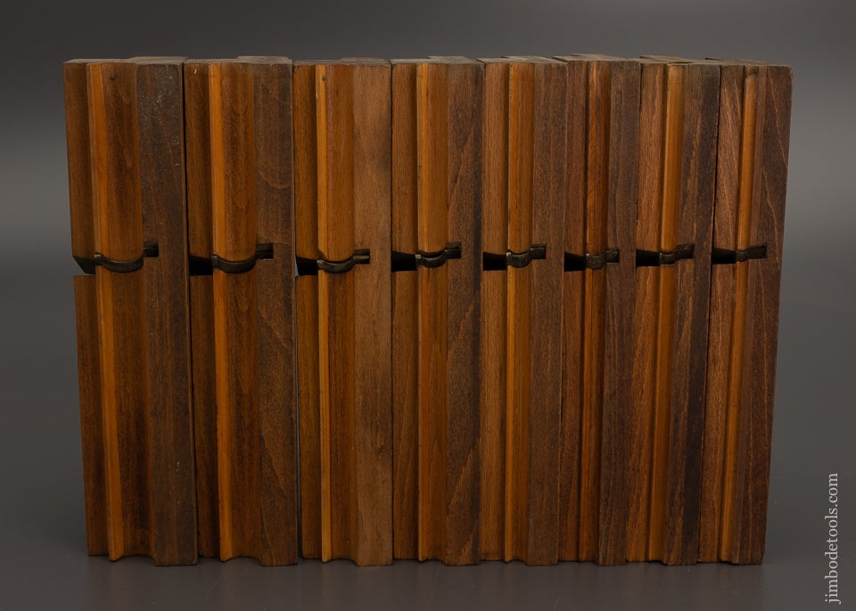 Remarkable Graduated Set of 8 Side Bead Moulding Planes by GRIFFITHS NORWICH Fine - 101697