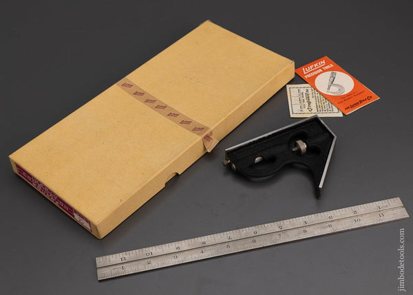 LUFKIN 12 Inch Combination Square Set Near Mint Unused in Original Box - 101705