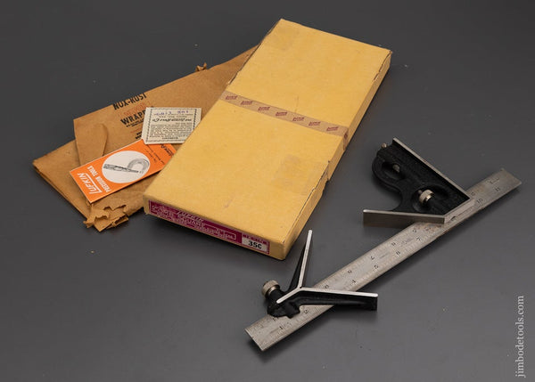 LUFKIN 12 Inch Combination Square Set Near Mint Unused in Original Box - 1101710