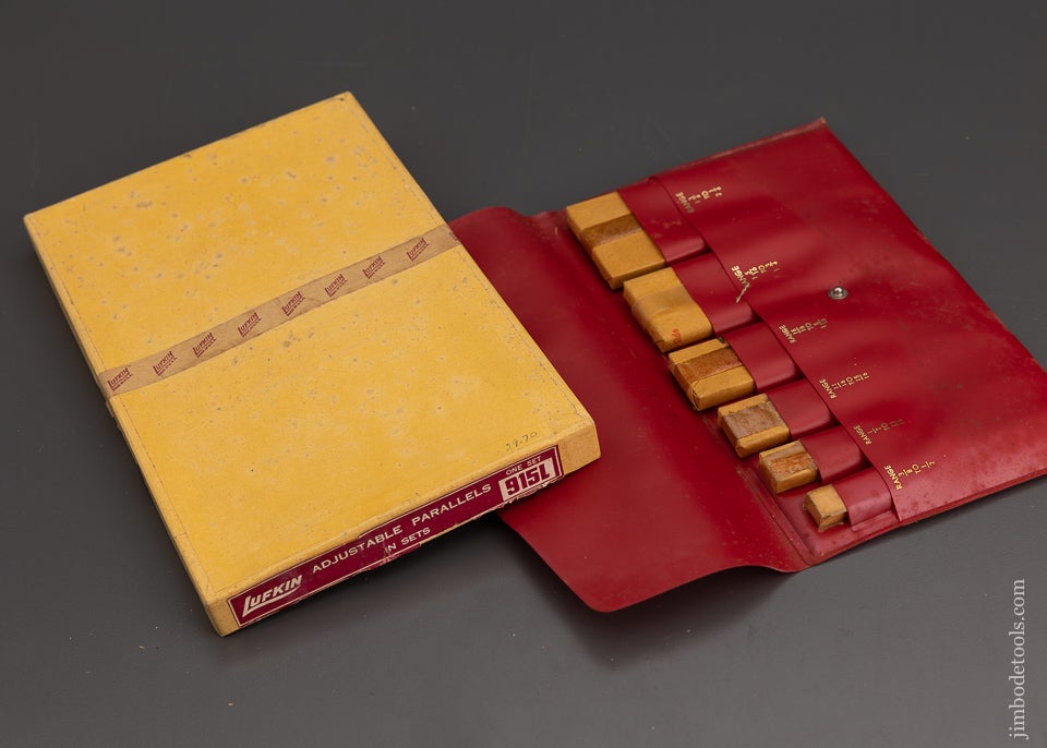 LUFKIN 915L Adjustable Parallels in Sets Mint in Box - 101729