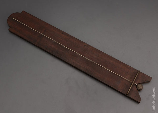 Early Mahogany Plumb Level with integral Plumb Bob - 101762