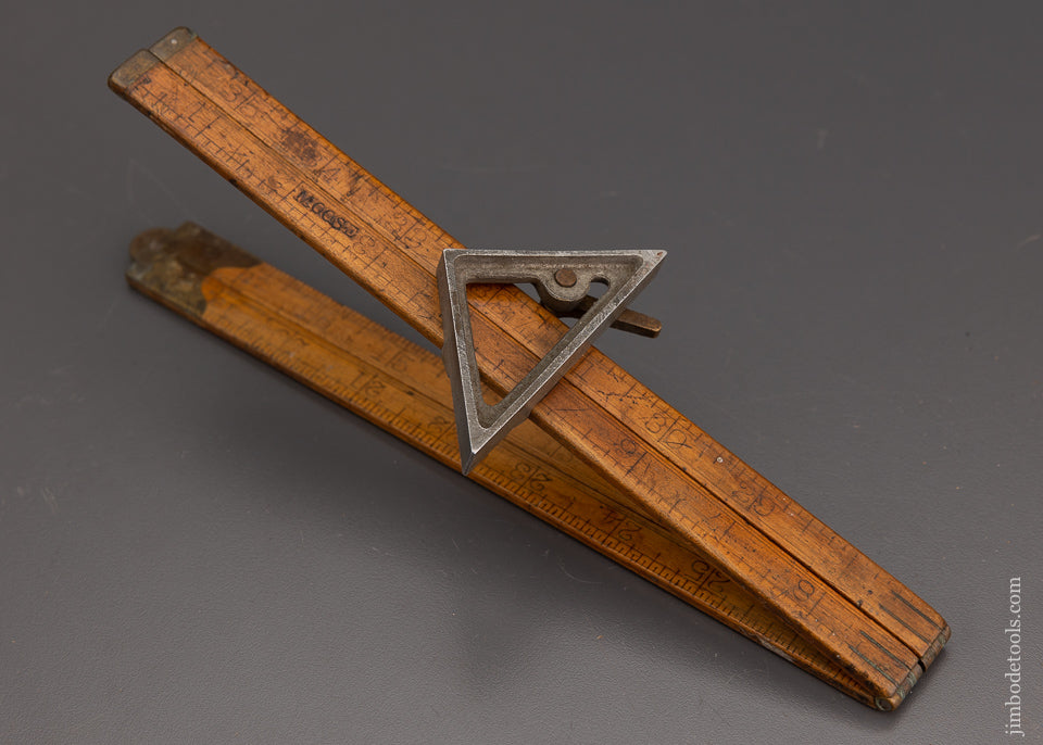 Rare CAMPBELL PATENT Combination Tool & Rule Attachment - 101770
