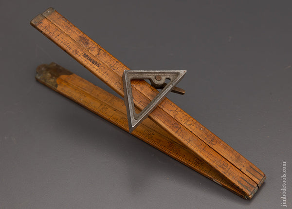 Rare CAMPBELL PATENT Combination Tool & Rule Attachment - 101770