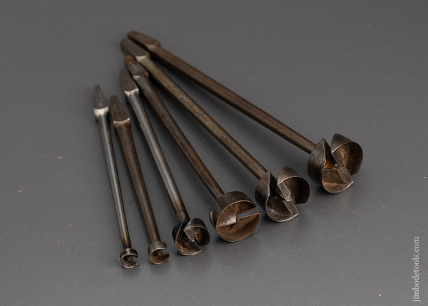 Rare Set of 6 Forstner Bits for Bit Brace - 101779