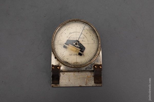 Rare BUTLER TAYLOR Patented Inclinometer Rule Attachment - 101784