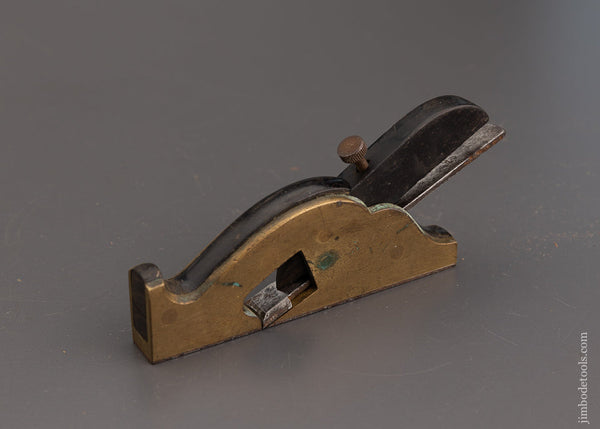 Gunmetal & Ebony Shoulder Plane by MILLER unmarked - 101806