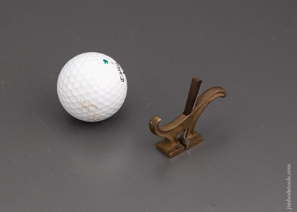 Tiny PAUL HAMLER Brass Coach Maker’s T-Rabbet Plane 2 1/8 Inch long - 101833