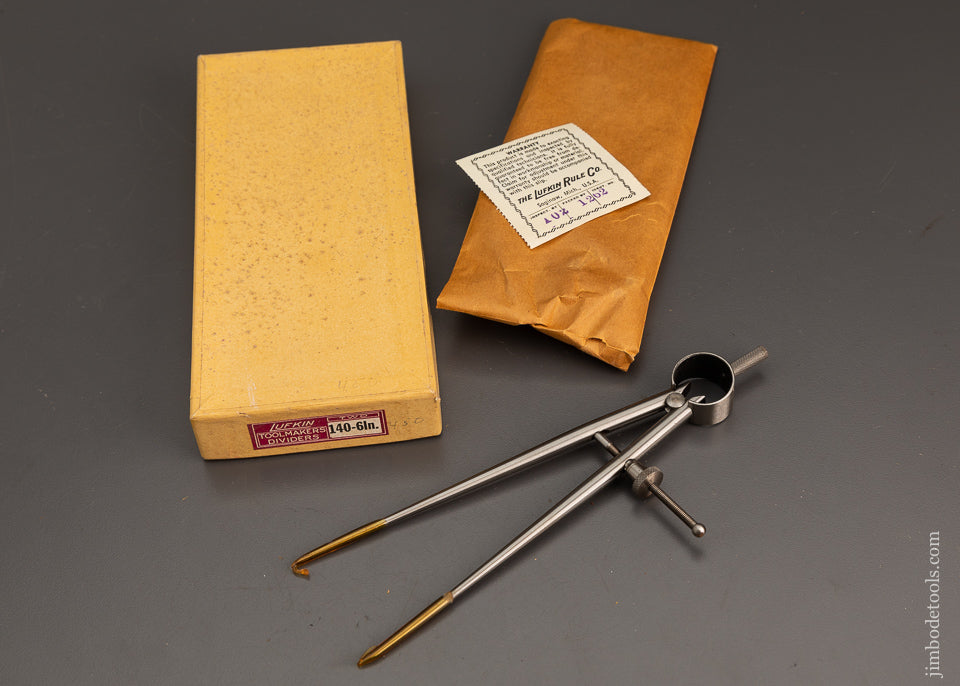 LUFKIN 140-6 Inch Toolmakers Dividers in Box - 101835