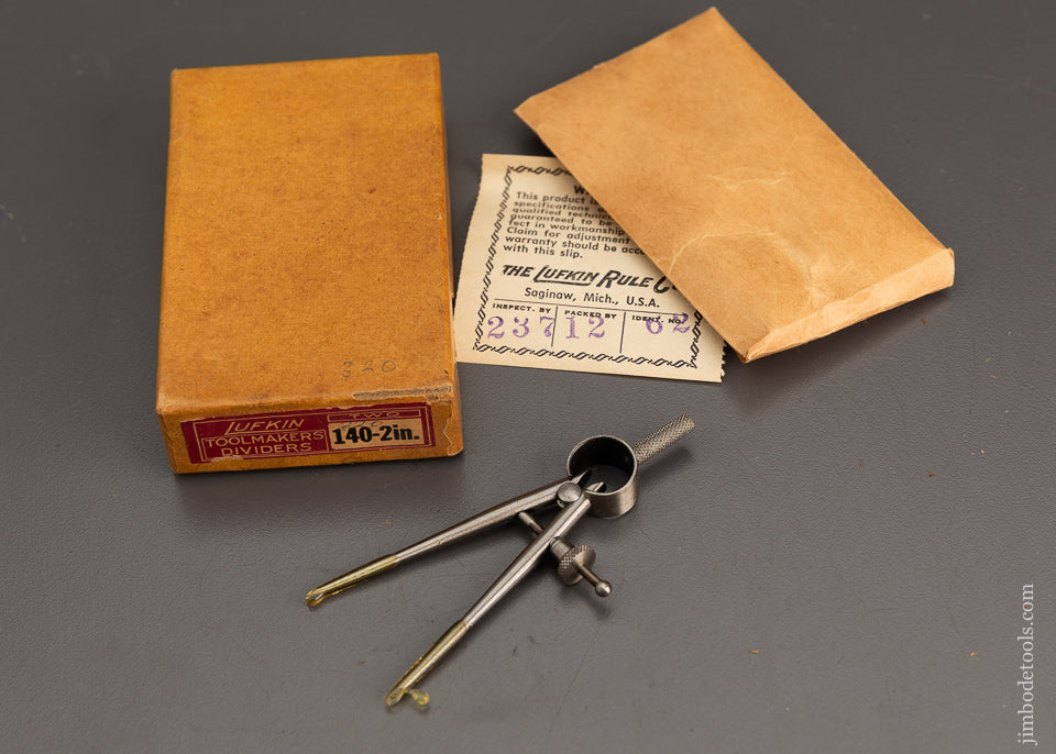 LUFKIN 140 - 2 Inch Toolmakers Dividers in Box - 101870