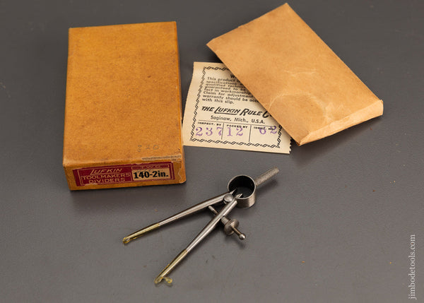 LUFKIN 140 - 2 Inch Toolmakers Dividers in Box - 101870